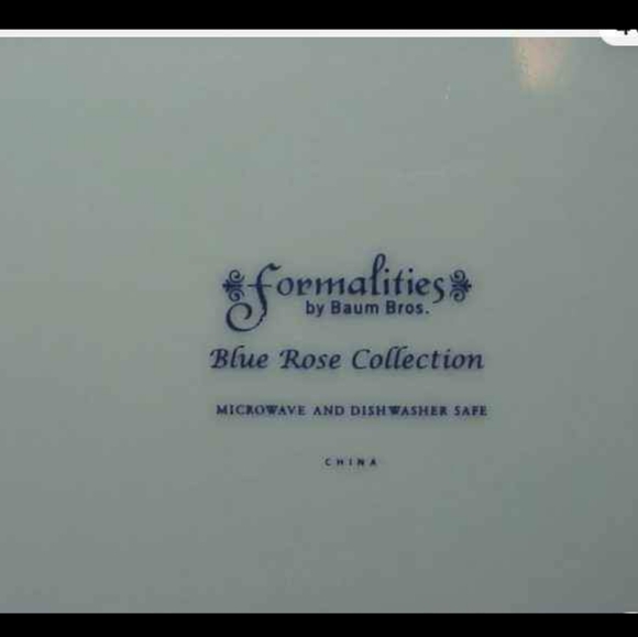 BAUM BROTHERS BLUE ROSE COLLECTION (RETIRED) FULL SERVICE FOR 8 - Picture 3 of 3